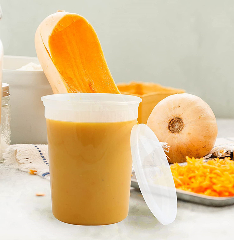 32 oz deli plastic containers with lid wholesale manufacture