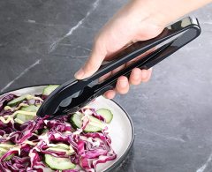 Durable Food Grade 7 9 inch 12 inch Transparent PP Plastic Serving Salad Ice Tong for kitchen Party