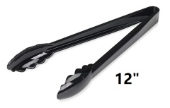 7 /9/12 Inch Heavy Duty Hard Reusable Disposable Plastic Serving Scalloped buffet Tongs for Catering Dinner Party Wedding