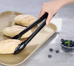 7 /9/12 Inch Heavy Duty Hard Reusable Disposable Plastic Serving Scalloped buffet Tongs for Catering Dinner Party Wedding