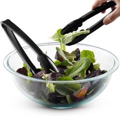 7 /9/12 Inch Heavy Duty Hard Reusable Disposable Plastic Serving Scalloped buffet Tongs for Catering Dinner Party Wedding