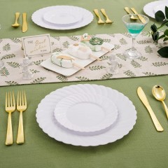 Transparent custom clear Plastic round charger plates for wedding decoration and banquet