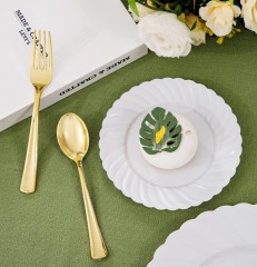 Wedding Event 6'' 7.5'' 9 '' 10.25 '' cheap plastic PS Dishes and Plates for Restaurant Wedding Party