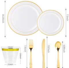 Elegant cheap white disposable charger plates wholesale