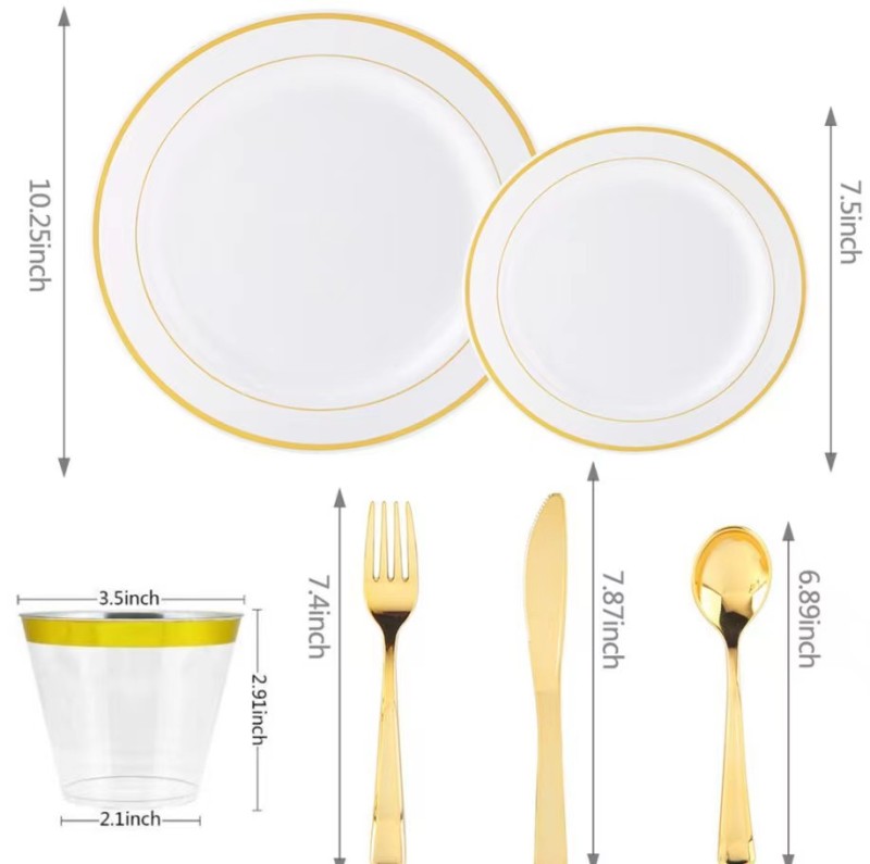 Elegant cheap white disposable charger plates wholesale