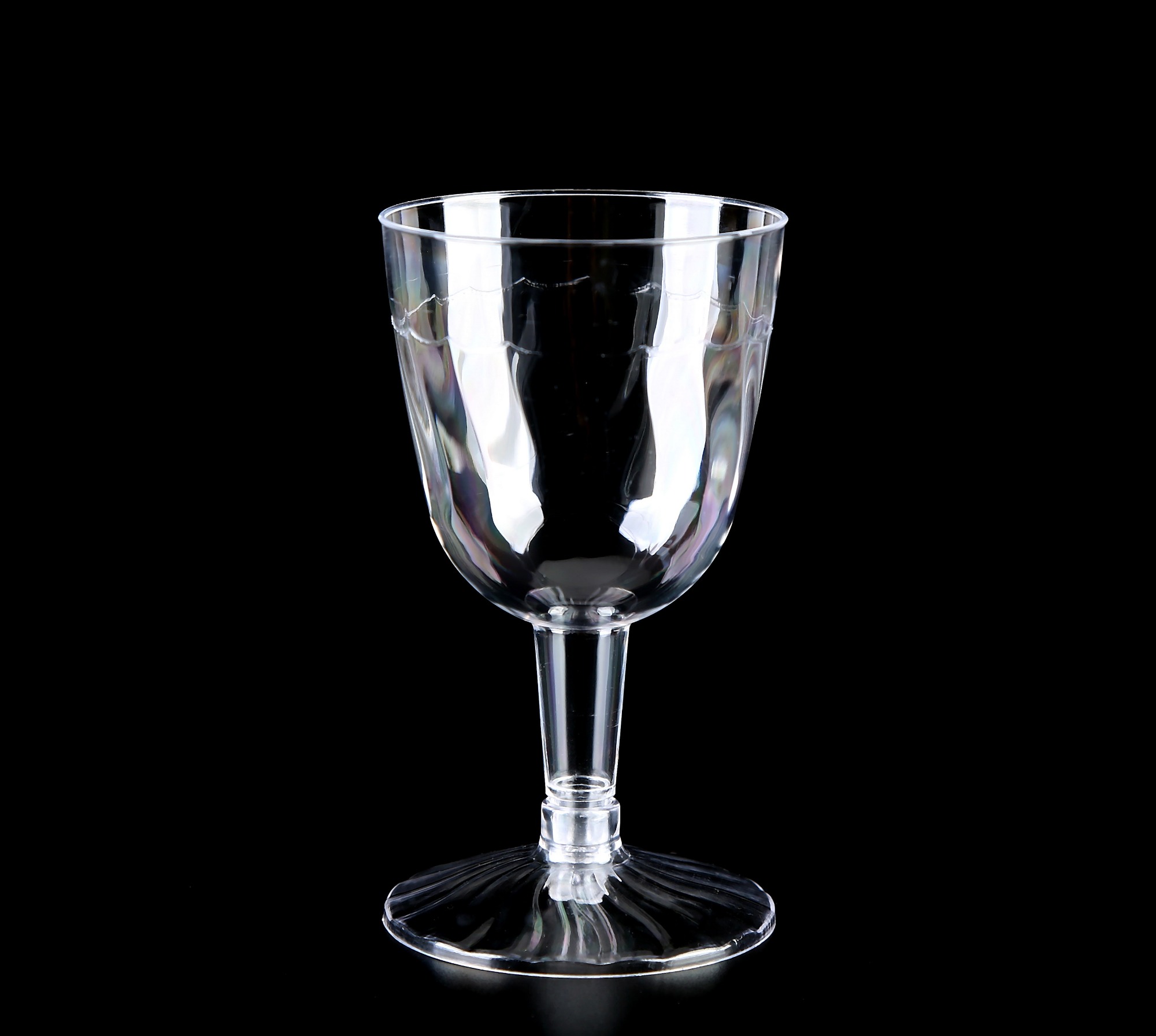 PS Round 5 oz Clear Disposable Plastic Wine Beer Tea Cups Goblet