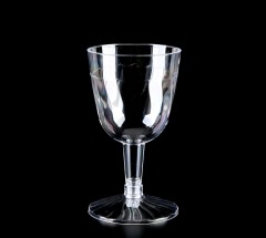 PS Round 5 oz Clear Disposable Plastic Wine Beer Tea Cups Goblet