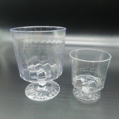 Plastic Disposable Wine Glasses Drink Ware Recycle Red Wine Water Champagne Glass Goblet Cups