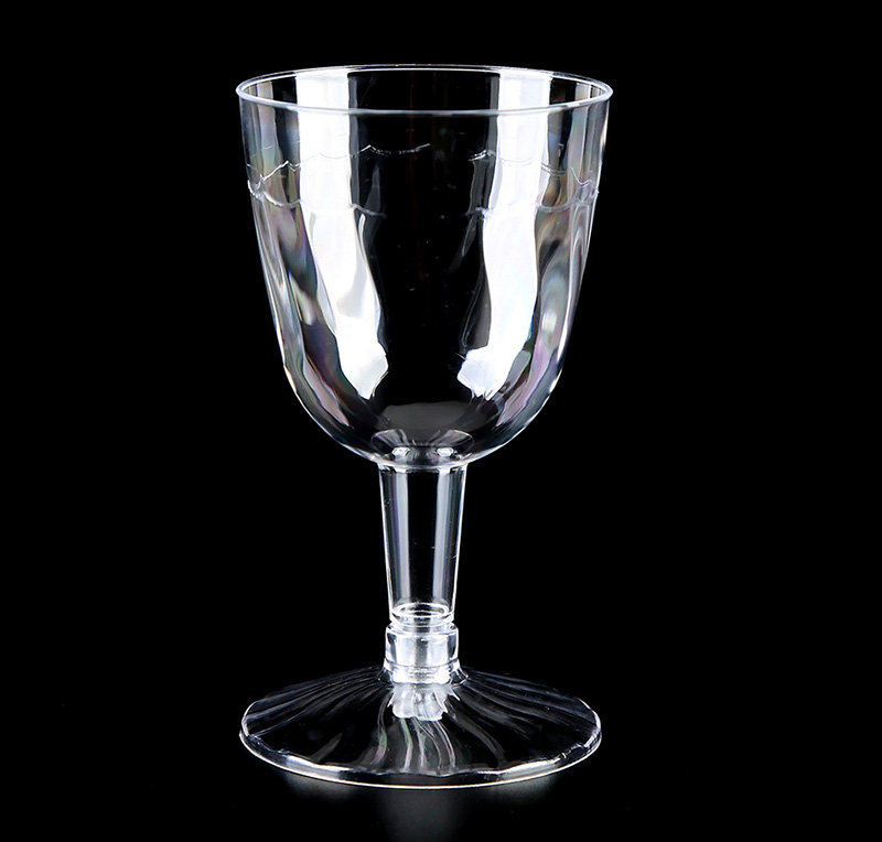 Plastic Disposable Wine Glasses Drink Ware Recycle Red Wine Water Champagne Glass Goblet Cups