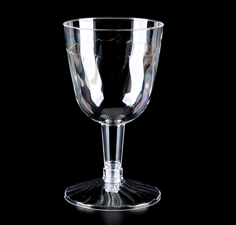 Plastic Disposable Wine Glasses Drink Ware Recycle Red Wine Water Champagne Glass Goblet Cups