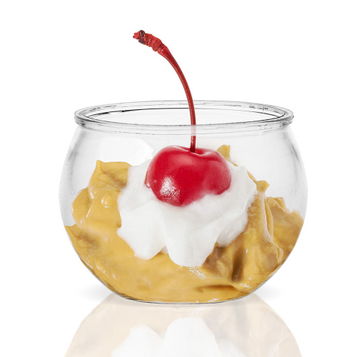75 ml PET Mini Dessert Cups With Spoons Clear Disposable Plastic Fishbowl for Parfait Desserts, Events, and Parties