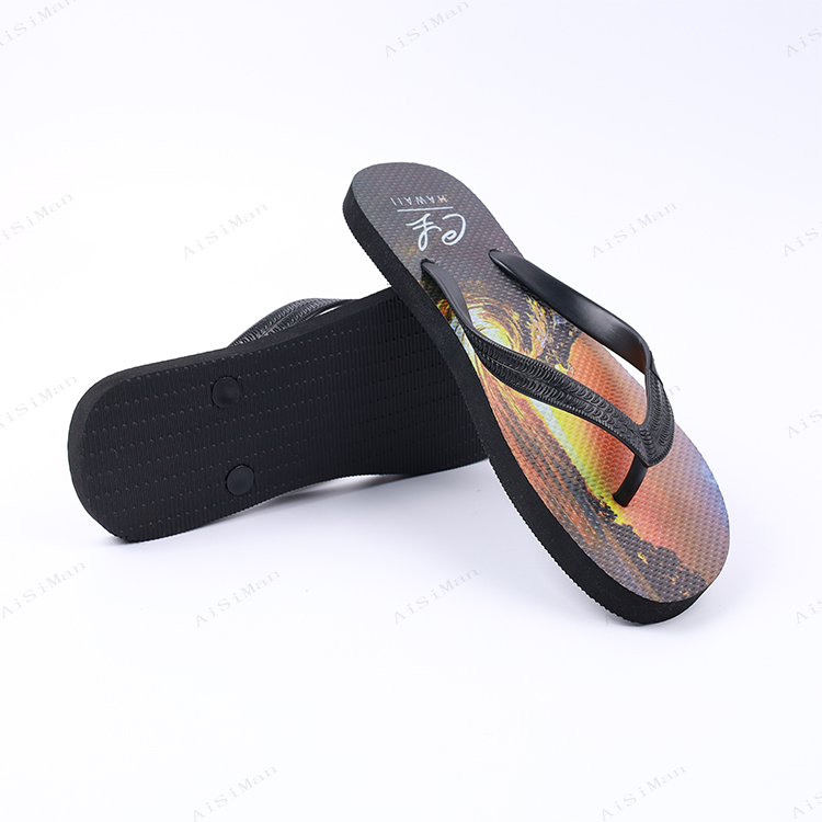 Fashion Design Summer Beach Light Weight Sandals Children Shoes Custom Printing Kids Flip Flops Manufacturers
