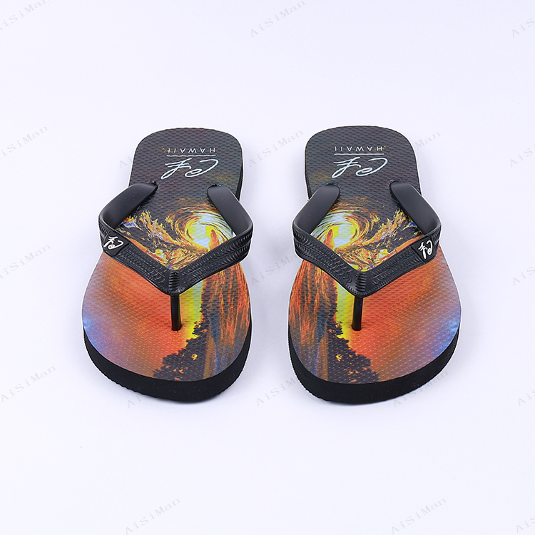 Fashion Design Summer Beach Light Weight Sandals Children Shoes Custom Printing Kids Flip Flops Manufacturers