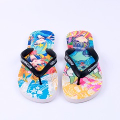 Wholesale Ladies Beach Flat Slippers Slide Outdoor Sandals Sublimation Flip Flops For Women