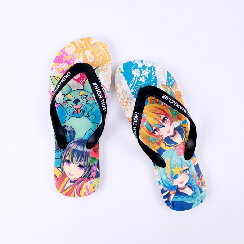 Wholesale Ladies Beach Flat Slippers Slide Outdoor Sandals Sublimation Flip Flops For Women