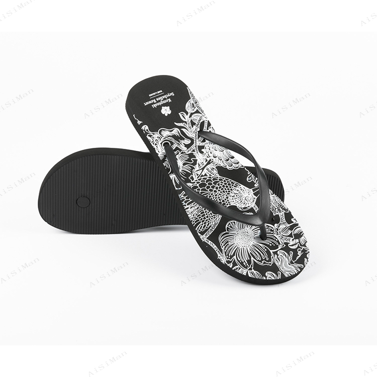 EVA flip flops, customized logo print flip flop slippers