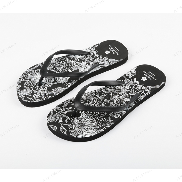 EVA flip flops, customized logo print flip flop slippers