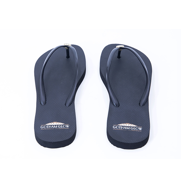 Latest Custom Logo Slippers black flip flops for women