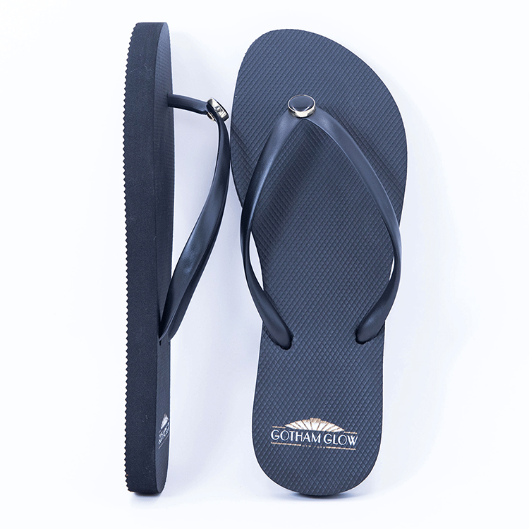 Latest Custom Logo Slippers black flip flops for women