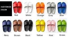 slide slippers with debossed logo customized print slide sandals men