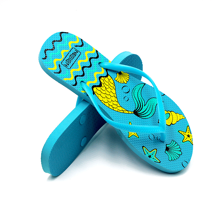 Latest Customized flip flop slippers colorfull print flip flops for women