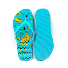 Latest Customized flip flop slippers colorfull print flip flops for women