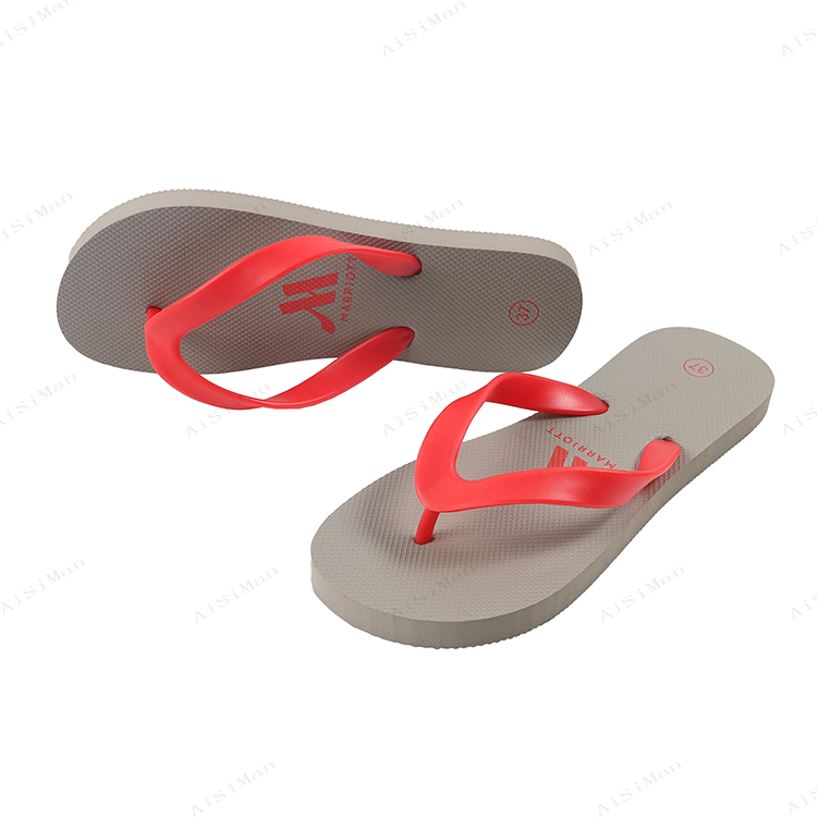 flip flops for men hotel slippers with customizd logo print