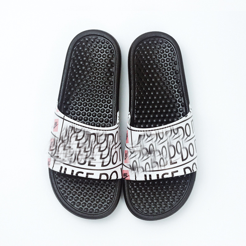 Printed Slide Sandals Custom promotion anti slide designer slides women cheap