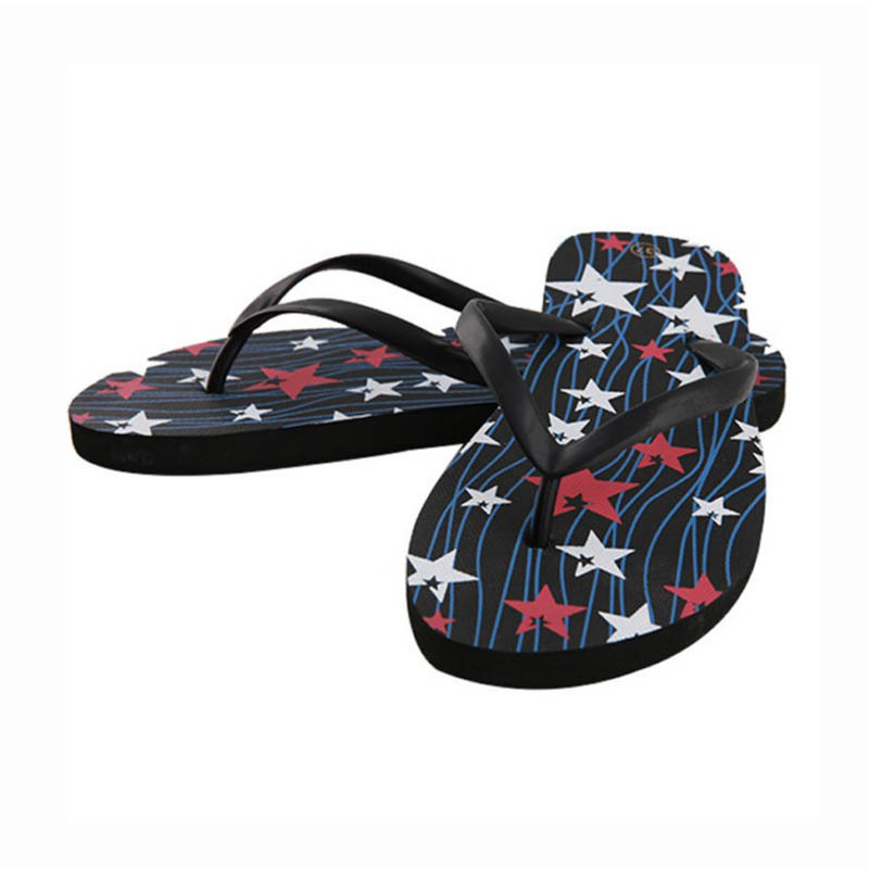 Popular flip flops wholesale china factory slippers colorfull print flip flops for women