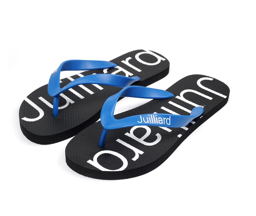 Black mens slippers anti-slip spa hotel flip flops for men