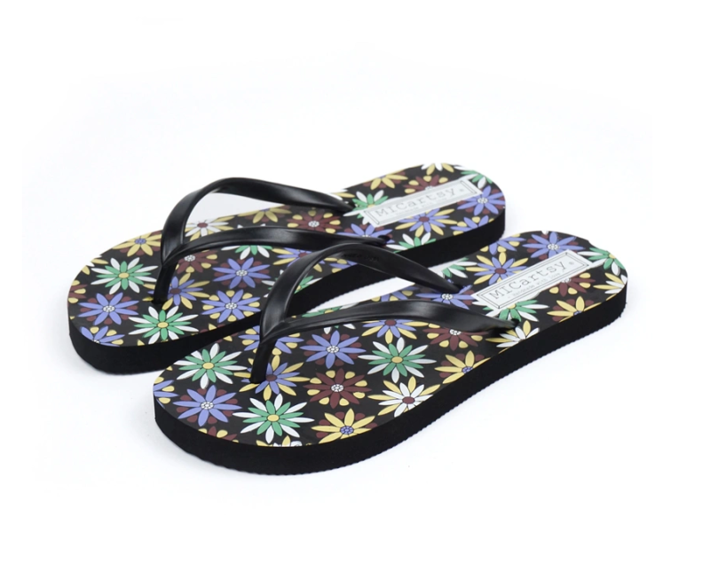 Promotional slippers with customized logo print gift flip flops