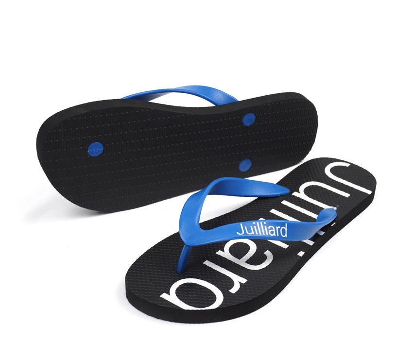 Black mens slippers anti-slip spa hotel flip flops for men