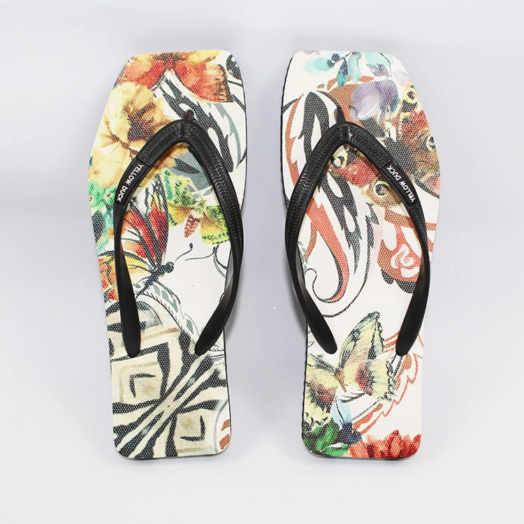 Flip Flops For Men With colorfull print specially shaped Beach Slippers Flip Flops