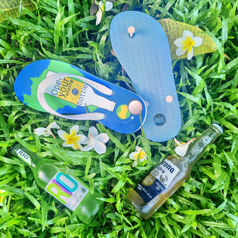 Wholesale Pvc Flip Flop With Bottle Opener Print Slippers Custom Man Summer Eva Slipper Bathroom Shower Slippers Flip Flops