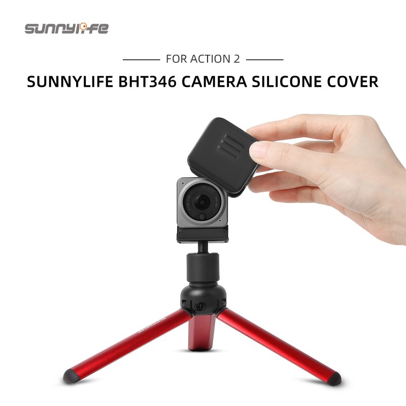 Sunnylife Camera Lens Protector Silicone Protective Cover Cap Scratch-proof Accessories for ACTION 2