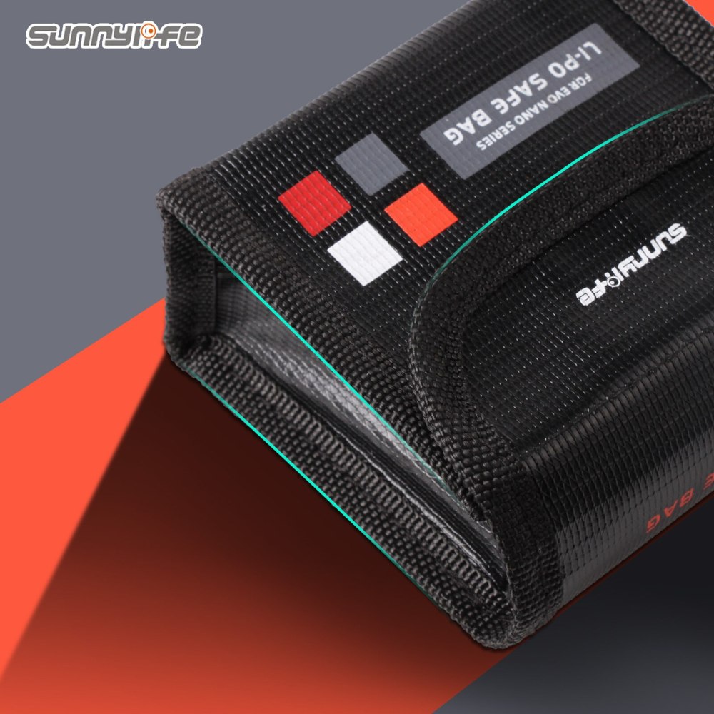 Sunnylife Li-Po Safe Bag Explosion-proof Battery Safe Storage Bags Accessories for EVO Nano/Lite Series