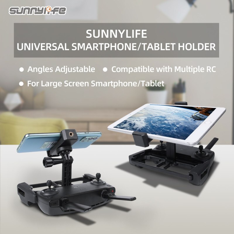 Sunnylife Remote Controller Smartphone Holder Tablet Mount with Neck Strap Adjustable Angle for DJI Mini SE/Air 2S/Mavic 2