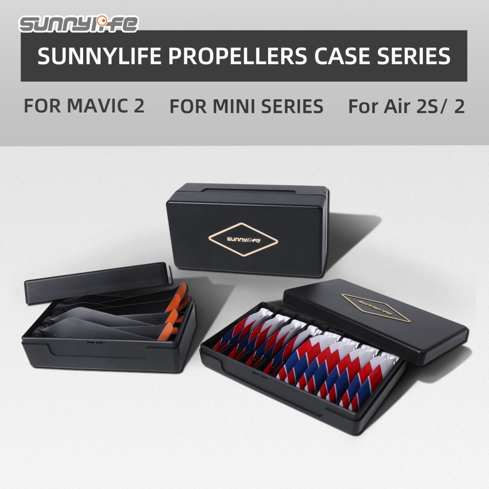 Sunnylife Propellers Box Portable Protective Case Accessories for Mavic 2/Pro/Mini SE/Mini 2/Mavic Air 2/Air 2S