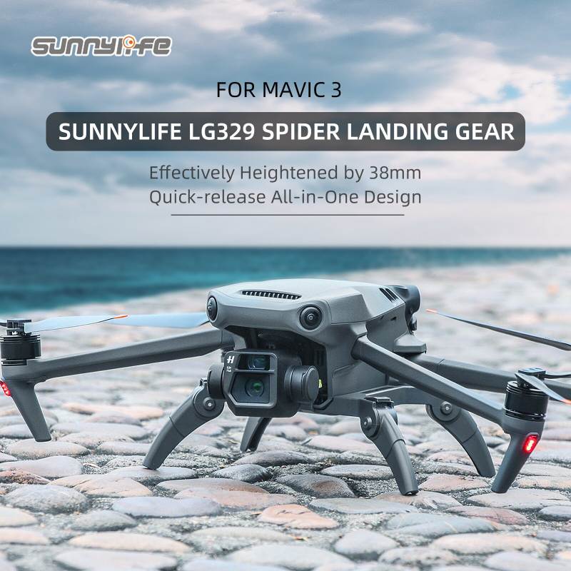 Sunnylife LG329 Spider Landing Gear Extensions Heightened Support Leg Protector Accessories for Mavic 3