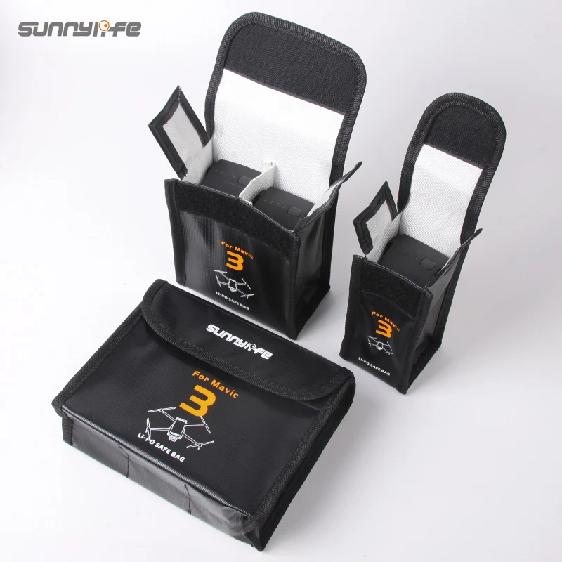 Sunnylife Li-Po Safe Bag Battery Protective Storage Bags Explosion-proof Accessories for Mavic 3