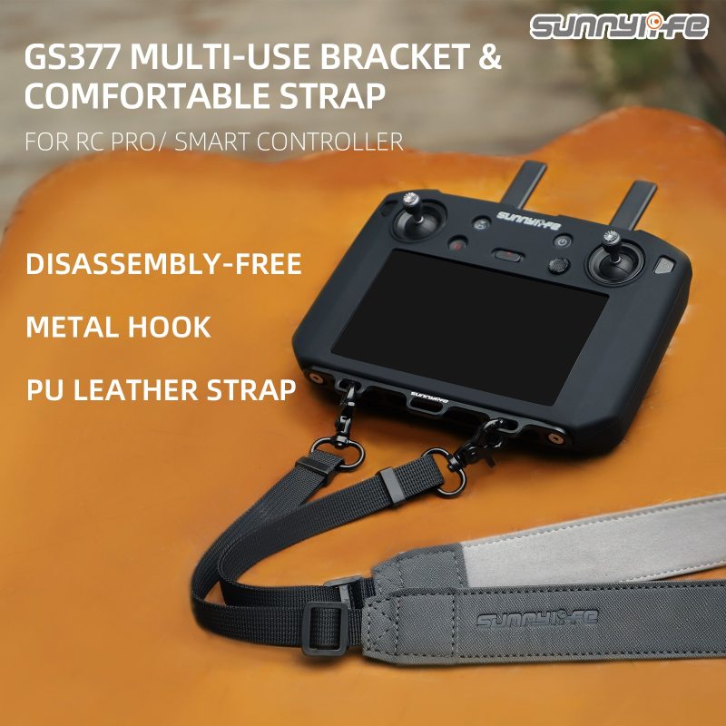 Sunnylife Remote Controller Hanger Disassembly-free Bracket with Strap Shoulder Belt Lanyard for RC PRO/ Smart Controller