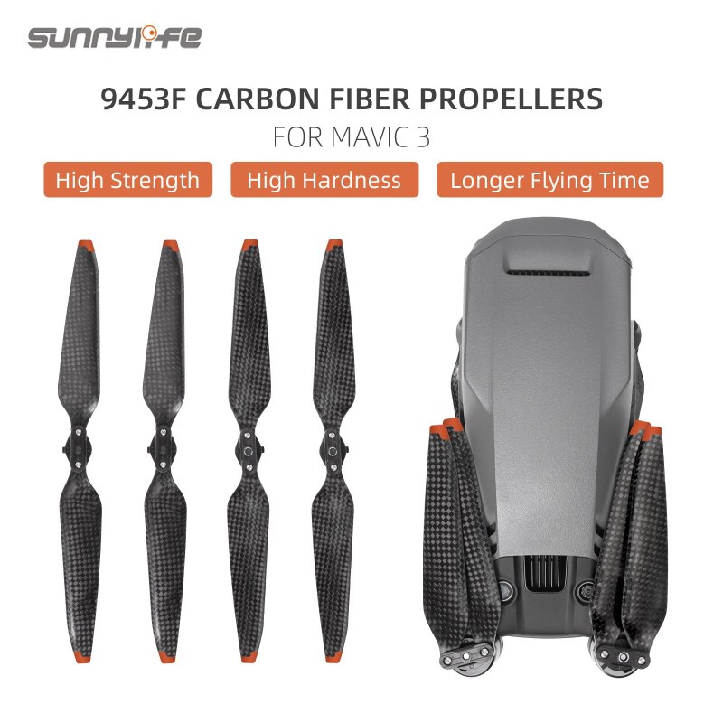 9453F Carbon Fiber Propellers High Hardness Quick-Release Propeller Drone Accessories for Mavic 3