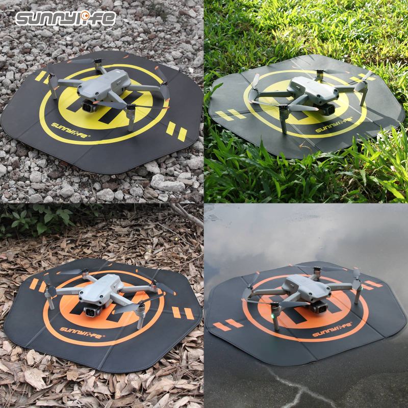 Sunnylife Drone Landing Pad 55cm(22’’) Fast-Fold Double-Sided PU Leather Waterproof for DJI FPV/Mini SE/Air 2S/Mavic 2/FIMI X8SE