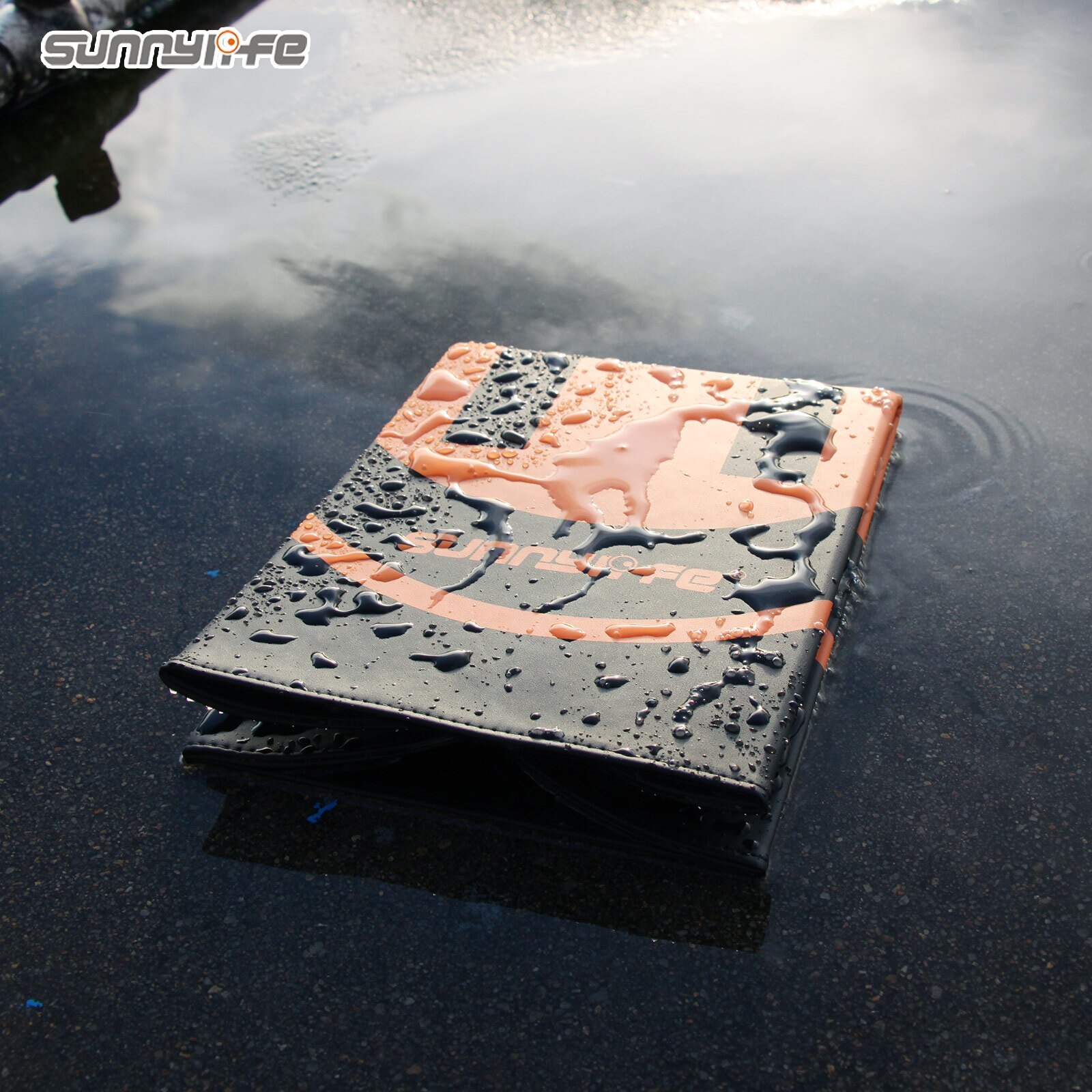 Sunnylife Drone Landing Pad 55cm(22’’) Fast-Fold Double-Sided PU Leather Waterproof for DJI FPV/Mini SE/Air 2S/Mavic 2/FIMI X8SE