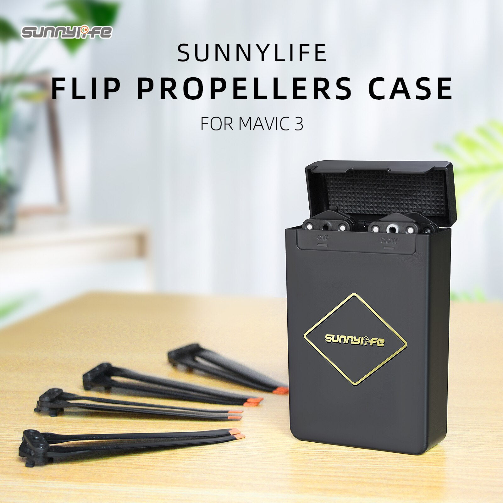 Sunnylife 9453F Propellers Storage Box Mini Case Crush-proof Protective Case Accessories for Mavic 3