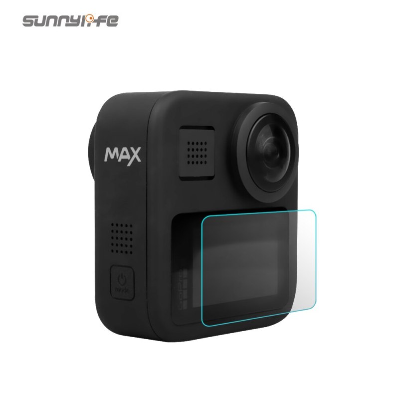 Sunnylife Protective Film HD Tempered Glass Screen Protector Sports Camera Accessories for GoPro Max