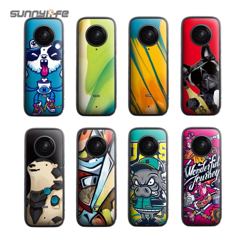 Sunnylife PVC Stickers Protective Skin Film Scratch-proof Decals Accessories for Insta360 ONE X2