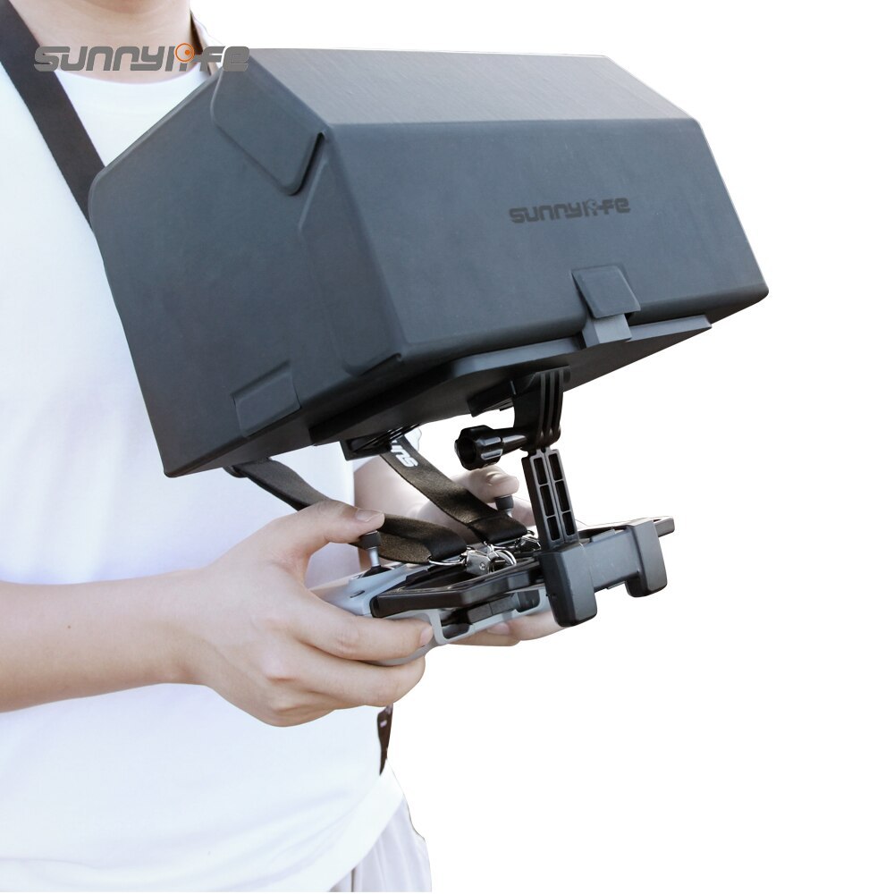 Sunnylife Remote Controller Tablet Holder with Sun Hood Neck Strap Adjustable Angle for Mavic Air 2/Mini/Pro/2/Air/Spark
