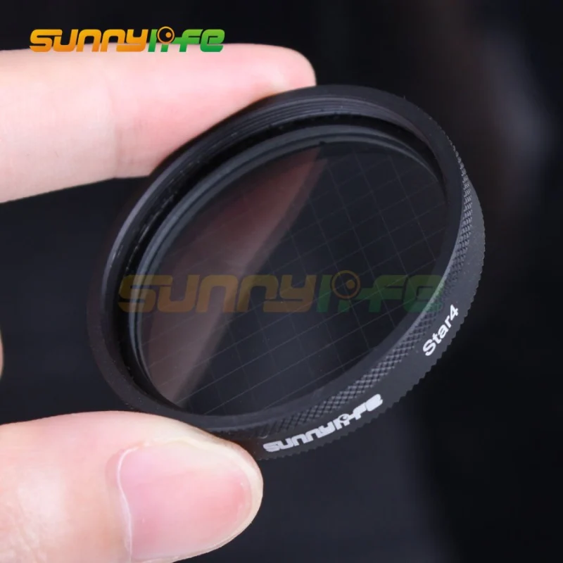 1pc Sunnylife Lens Filter 4X 6X 8X Star Filter Night Filter 4-Point 6-Point 8-Point X3 Filter for DJI OSMO/ OSMO+/ Inspire 1