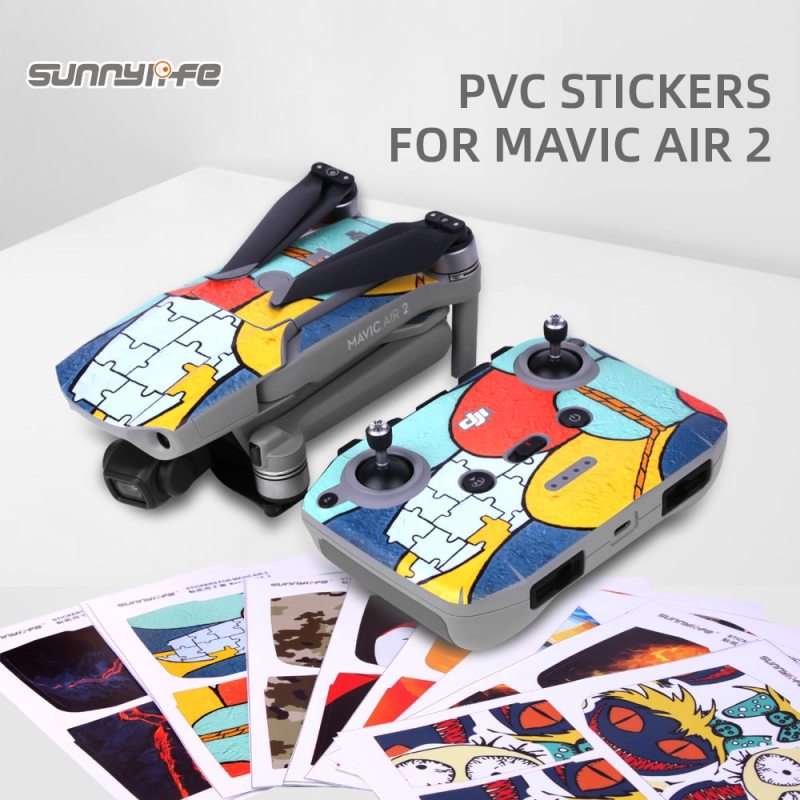 Sunnylife PVC Stickers Protective Film Waterproof Scratch-proof Decals Skin for Mavic Air 2